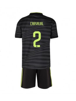 Real Madrid Daniel Carvajal #2 Ausweichtrikot für Kinder 2022-23 Kurzarm (+ Kurze Hosen)